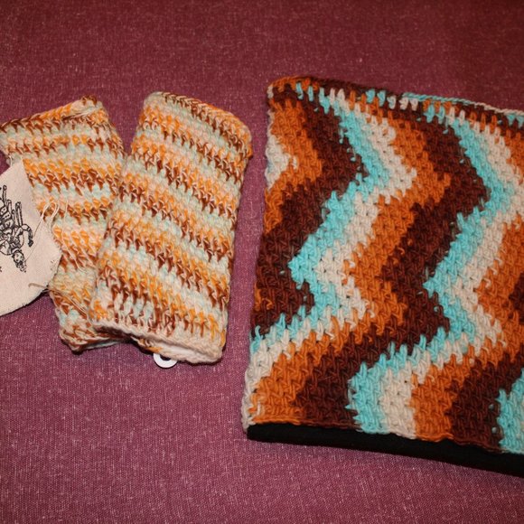 🔥 Nepalese Sundance Merino Handwarmers - Br/Bl - Picture 3 of 6